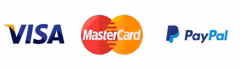 Visa, Mastercard, PayPal