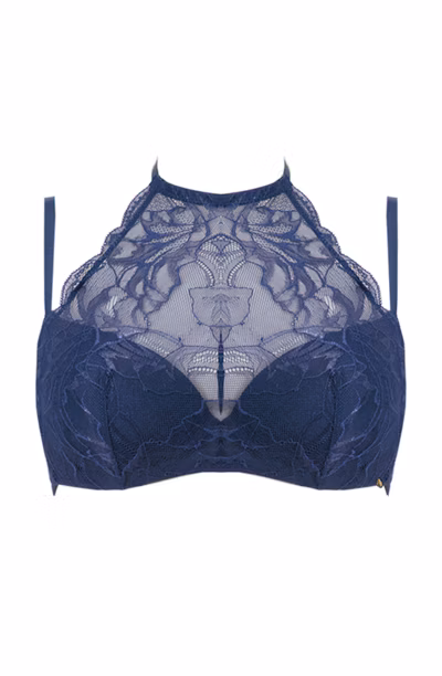 Taylor - Soutien-gorge - Effet plunge rembourrée (Bleu royal)