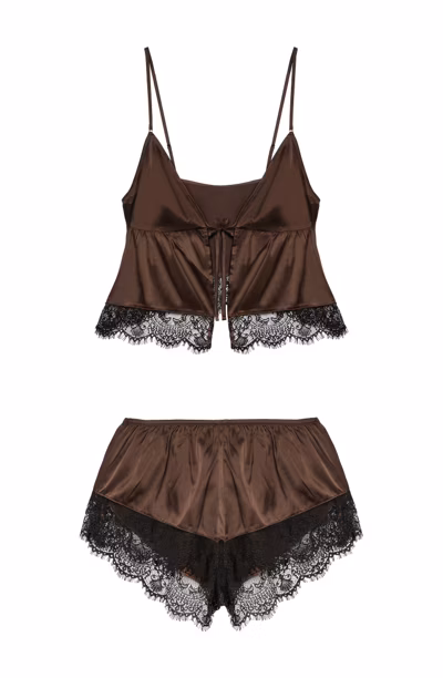 Alaia - Cami Pyjama - (Top & shorts set) (Chocolat)