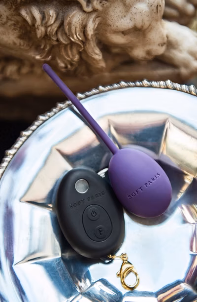 Love Egg - Vibromasseur télécommandé rechargeable (Aubergine)