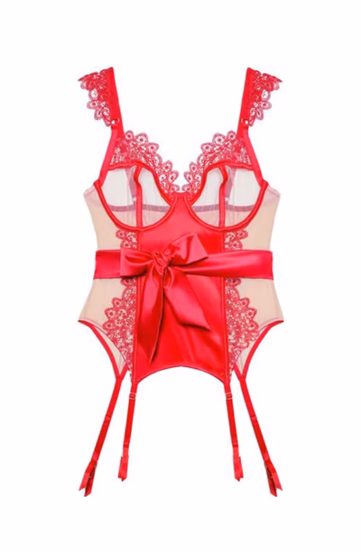 Anaise - Guêpiere - à armatures - 85C (Rouge)