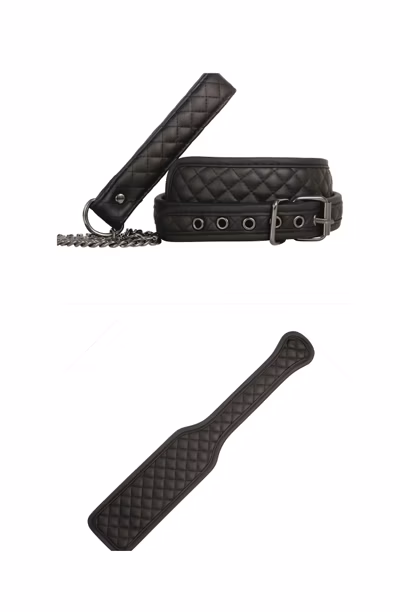 Cerberus Collection - Ensemble collier, laisse et paddle