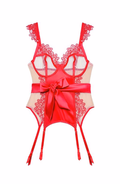 Anaise - Guêpiere - à armatures - 85C (Rouge)