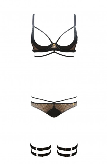 Monica - ensemble Soutien-Gorge, String & Jarrettiere