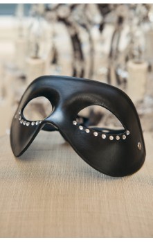 Attirante - Leather and rhinestone mask