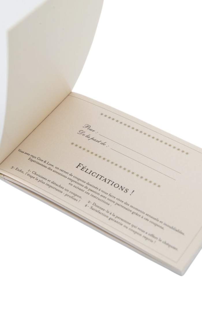 Give & Love - Libretto degli assegni