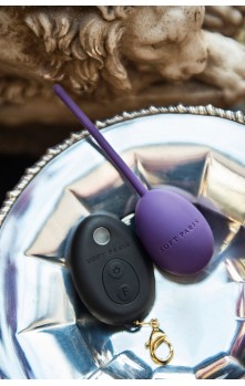 Love Egg - Remote Controlled Rechargeable Vibrator (Aubergine)