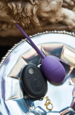 Love Egg - Vibromasseur télécommandé rechargeable (Aubergine)