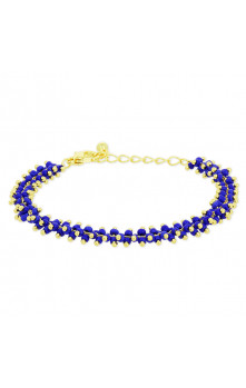 Gia - Bracelet (Or / Bleu)