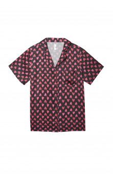 Heart - Pyjama Set - Imprimé coeur (Satin)